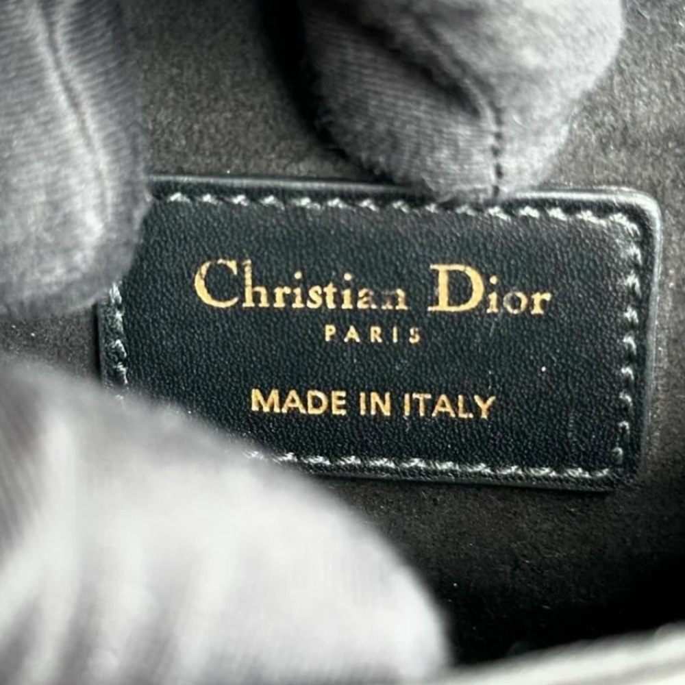 Christian Dior Saddle Smooth Calfskin Black GHW Shoulder Bag (Mini) - Picture 9 of 9